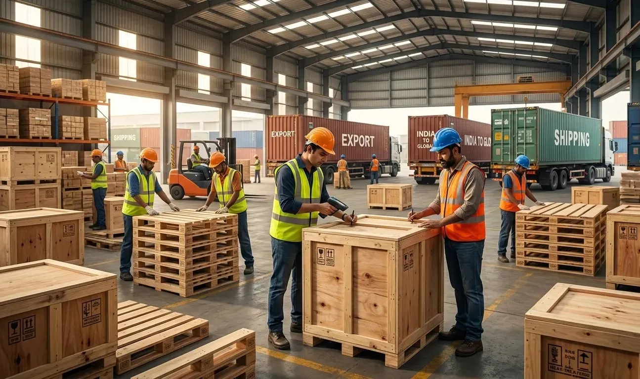 Export wooden crate fabrication