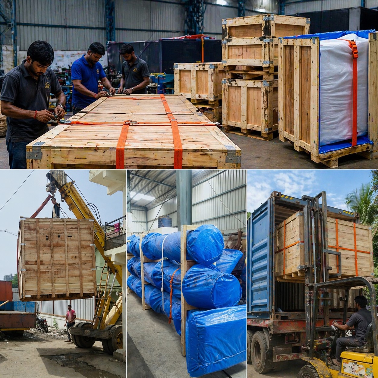 Export shipping container loading process